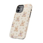 Cute Pastel Bear Impact Phone Case | Heart & Star Kawaii Pattern