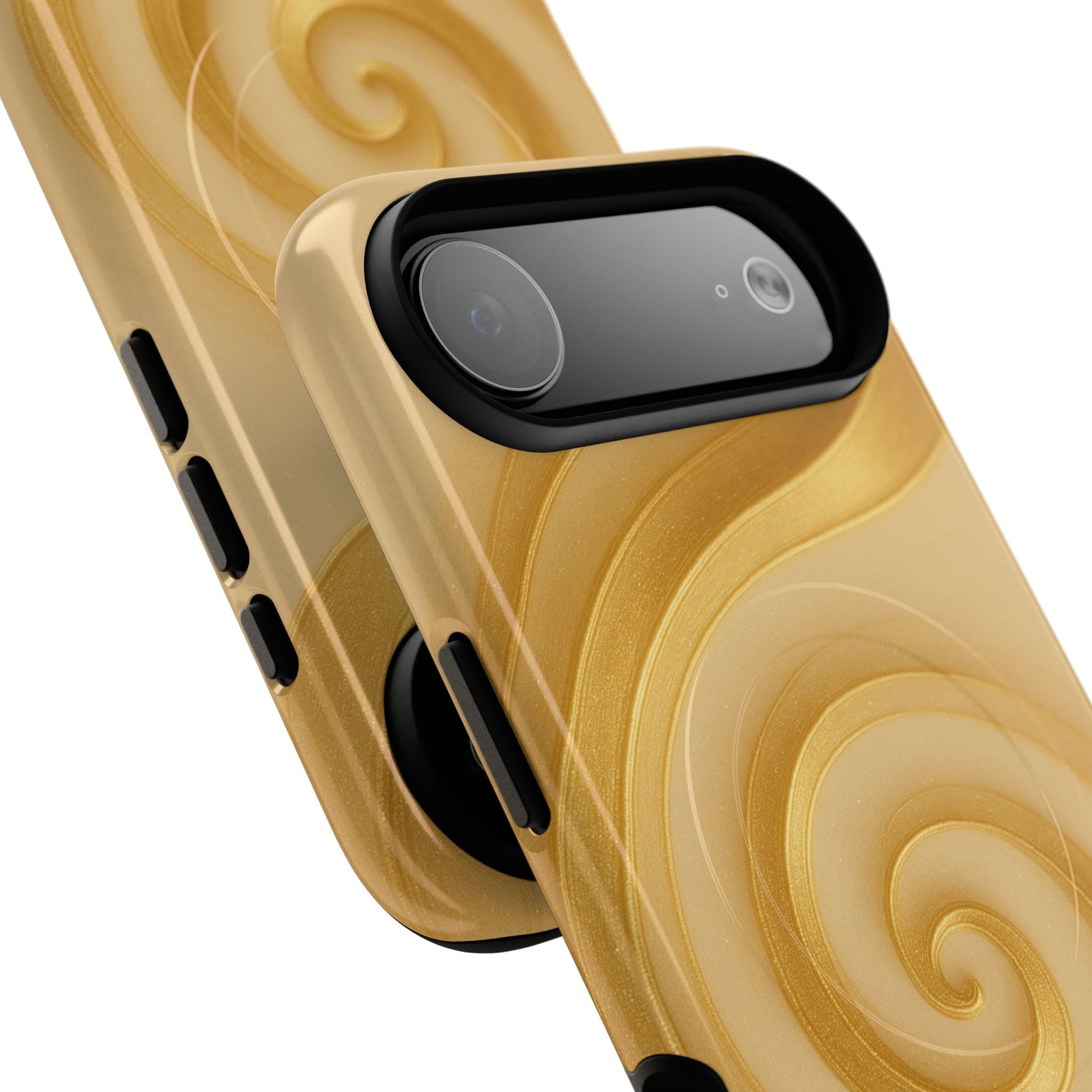 Luxury Series Swirl Gold iPhone Case compatible with MagSafe  Shamo's