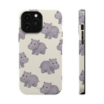 Cute Tiny Hippo Magnetic Impact-Resistant Phone Case