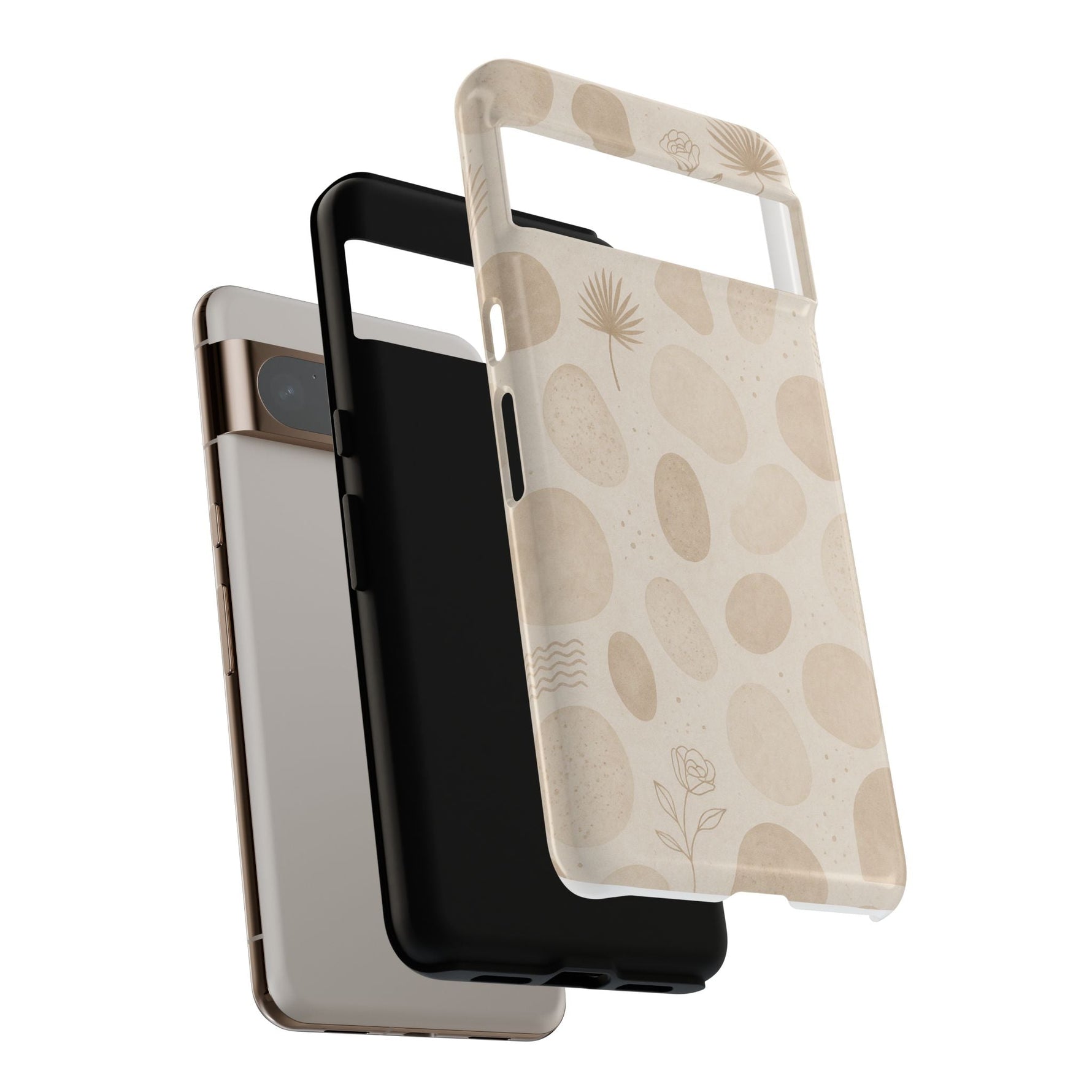 Neutral Pebble Pattern Tough iPhone Case  Shamo's