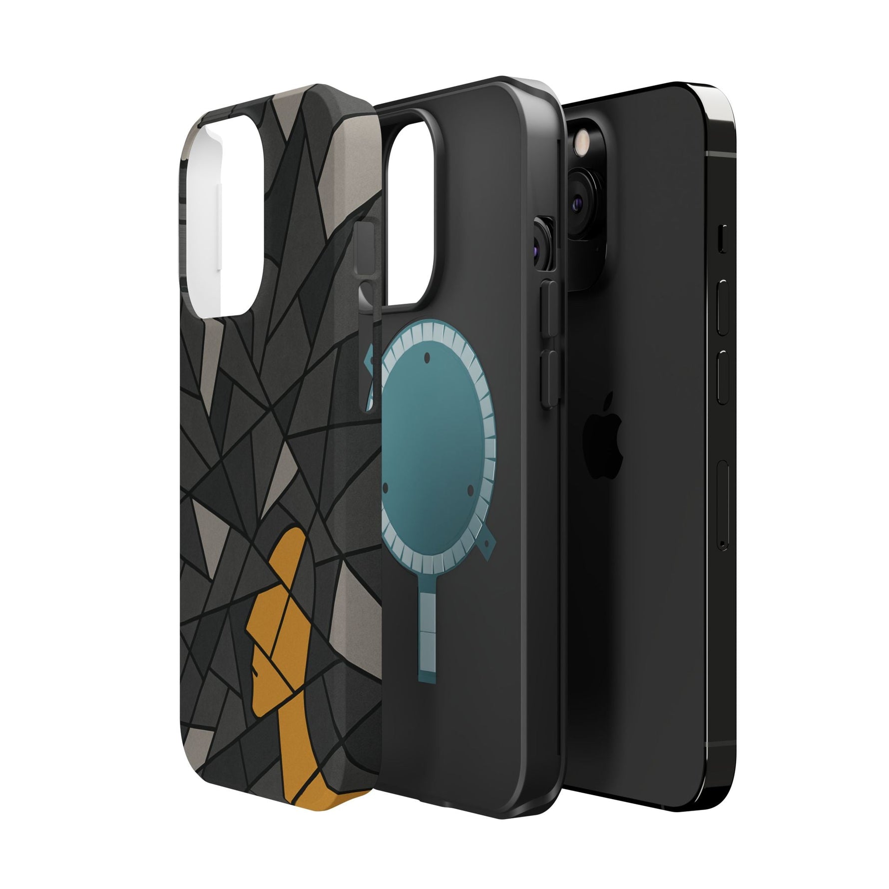“Rebuilding Myself” Abstract iPhone Case — Magnetic MagSafe Impact-Resistant  Shamo's