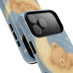 Sleepy Teddy Bear & Stars iPhone Case with MagSafe - Shamo's
