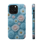 Frozen Floral Rose & Daisy Impact iPhone Case | MagSafe compatible  Shamo's iPhone 14 Pro Max / Glossy