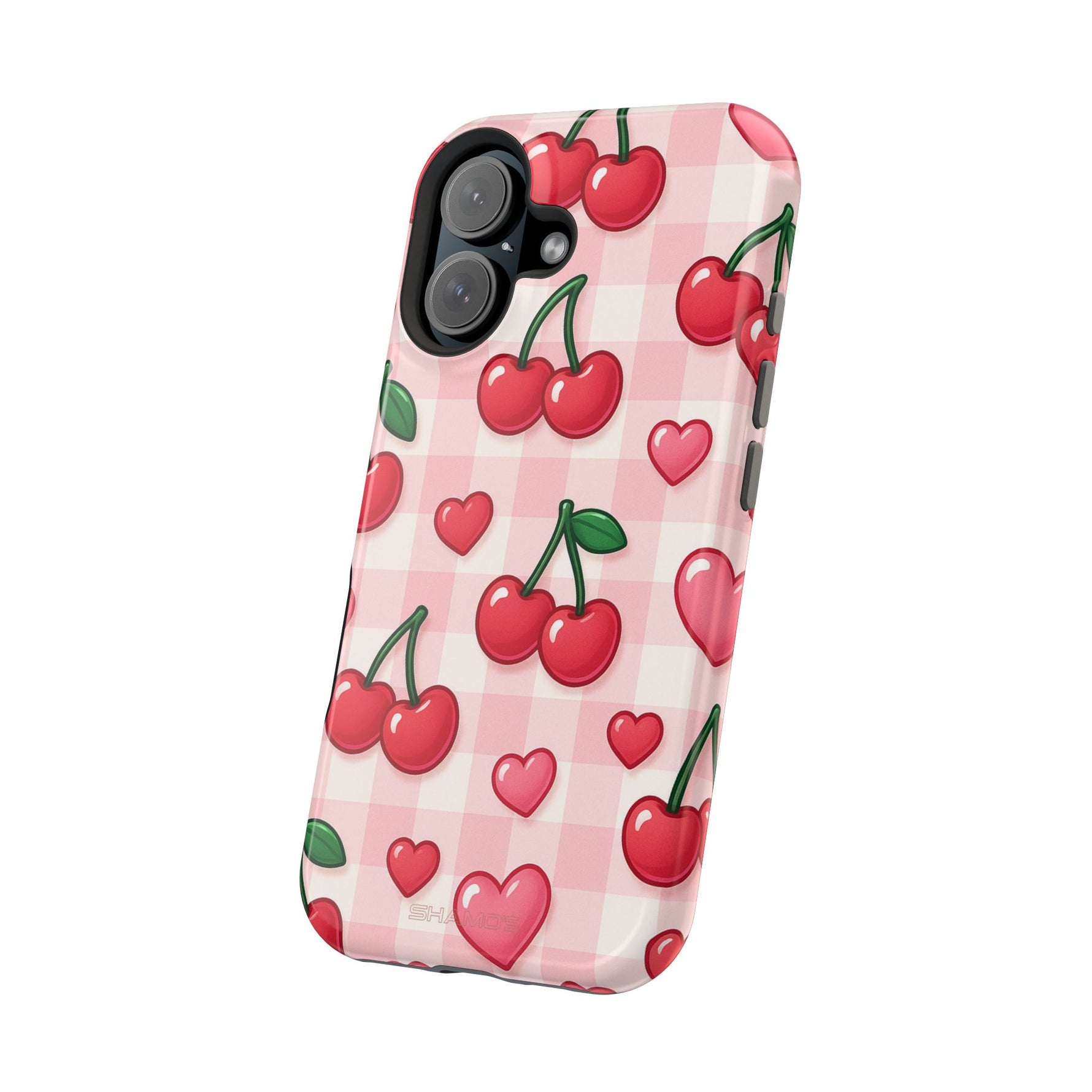 Y2K Cherries & Hearts iPhone Case | MagSafe