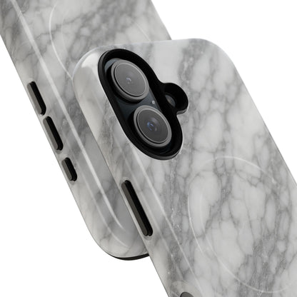 Silver Mist Marble iPhone Case with MagSafe