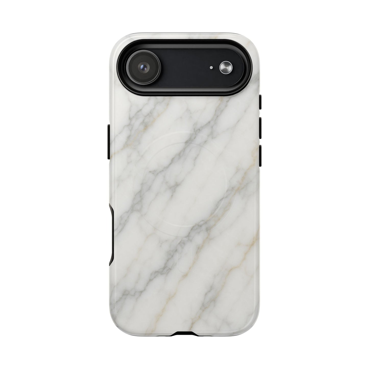 Classic White Marble iPhone Case with MagSafe - Shamo's