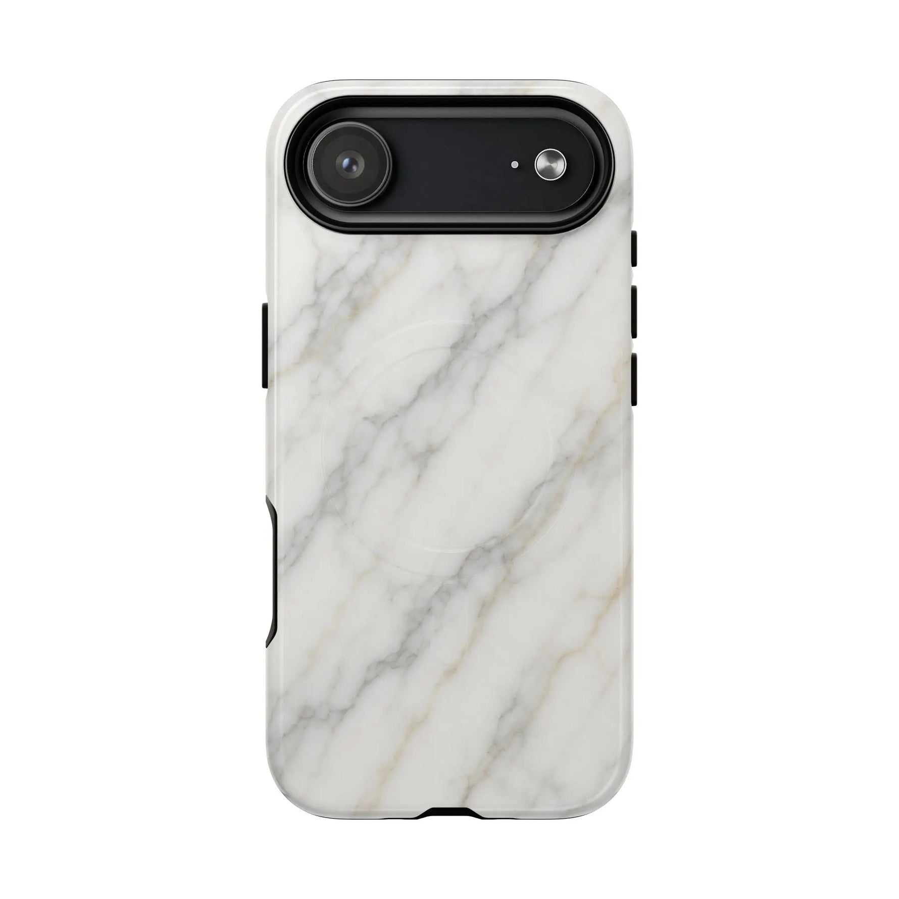 Classic White Marble iPhone Case with MagSafe - Shamo's