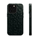 Dark Carbon Fiber Texture Magnetic Impact-Resistant iPhone Case | MagSafe compatible - iPhone 13 Pro / Glossy - Shamo's