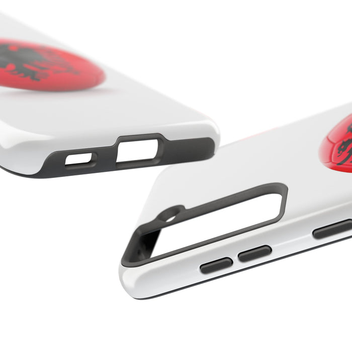 Tough Phone Cases with Albanian soccer flag