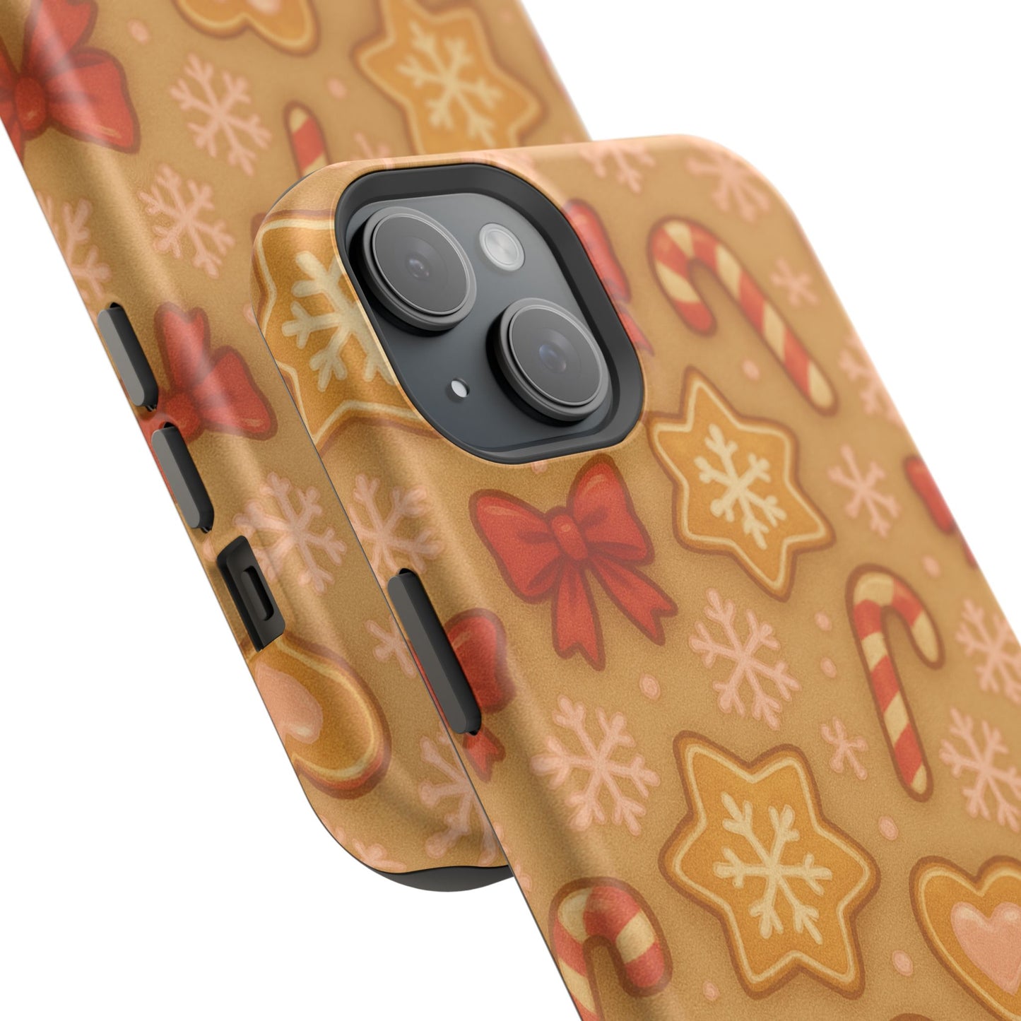 Candy Cane & Gingerbread Holiday iPhone Case — Impact-Resistant