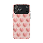 Baby Pink Pearl Hearts 3D iPhone Case | MagSafe - Shamo's