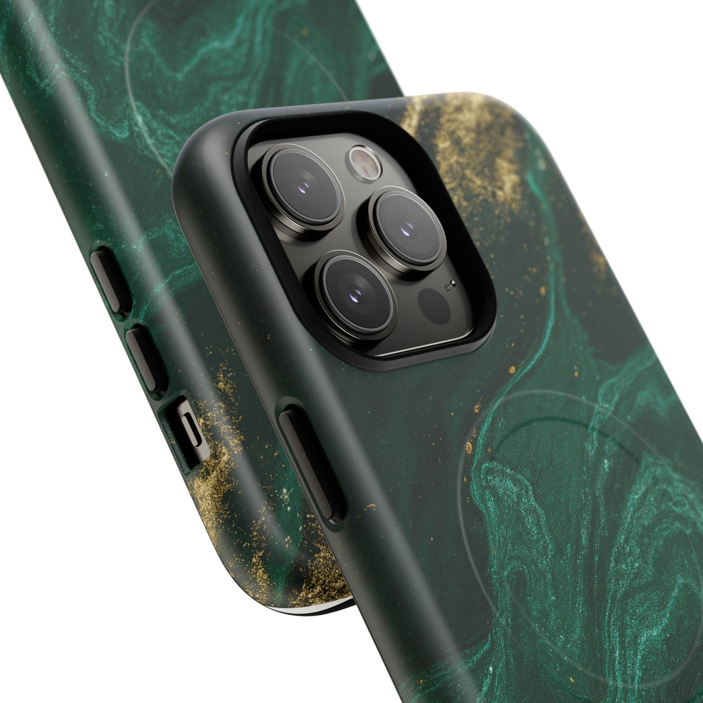 Emerald Marble with Gold Veins iPhone Case | with MagSafe  Shamo's