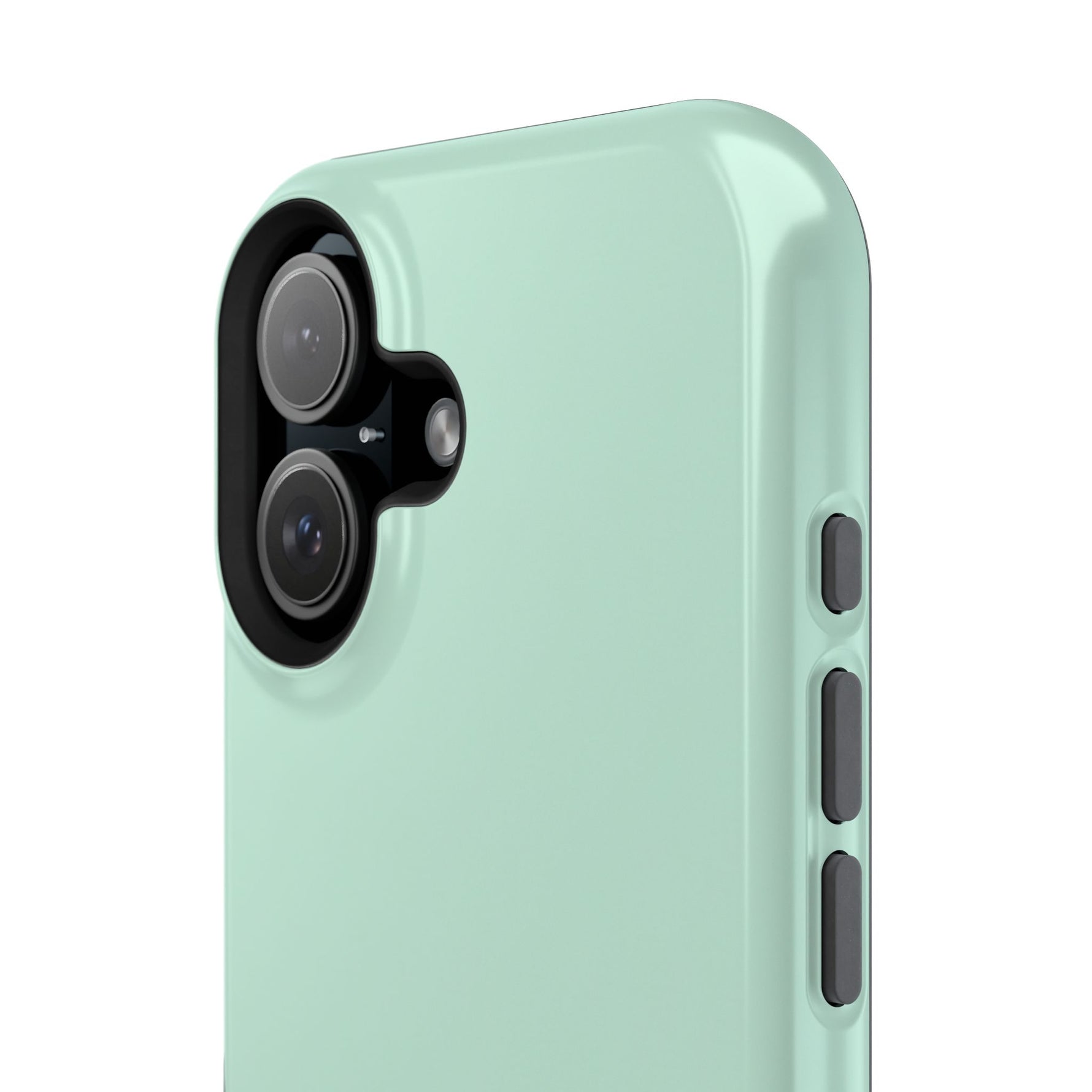 Frosted Mint MagSafe Compatible Impact-Resistant iPhone Case