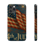 Fundas delgadas para teléfono con la inscripción 4 de julio para iPhone 17 y más