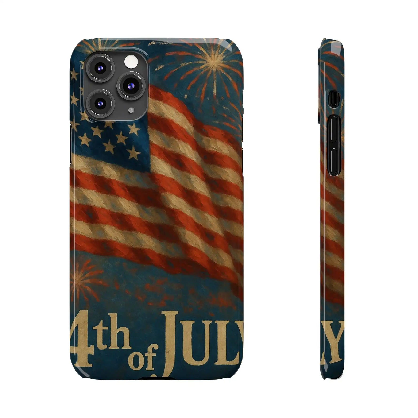 Fundas delgadas para teléfono con la inscripción 4 de julio para iPhone 17 y más