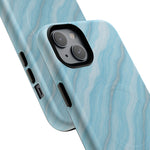 Sky Blue Marble iPhone Case with MagSafe  Shamo's