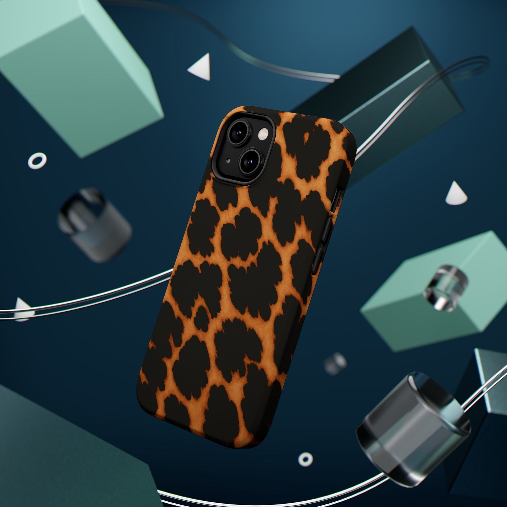Leopard Print Impact-Resistant iPhone Case with MagSafe Compatibility  Shamo's