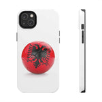 Tough Phone Cases with Albanian soccer flag