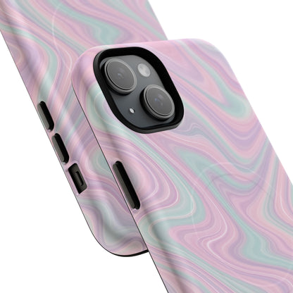Colorful Marble Pastel Swirl iPhone Case | MagSafe