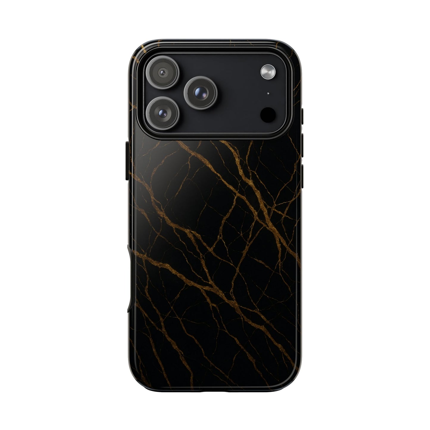 Black Marble Tough iPhone Case - Shamo's