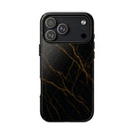Black Marble Tough iPhone Case - Shamo's