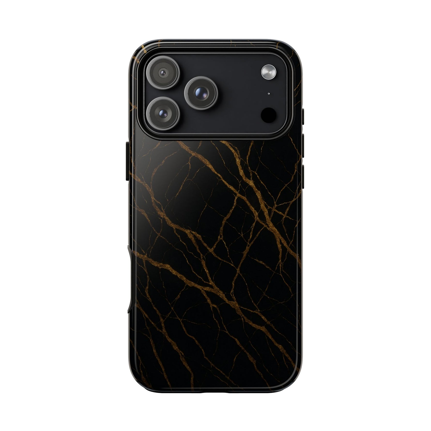 Black Marble Tough iPhone Case - Shamo's