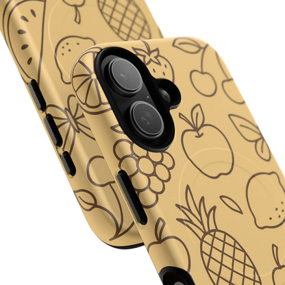 Fruity Drawing Design iPhone Case | Compatible with MagSafe
