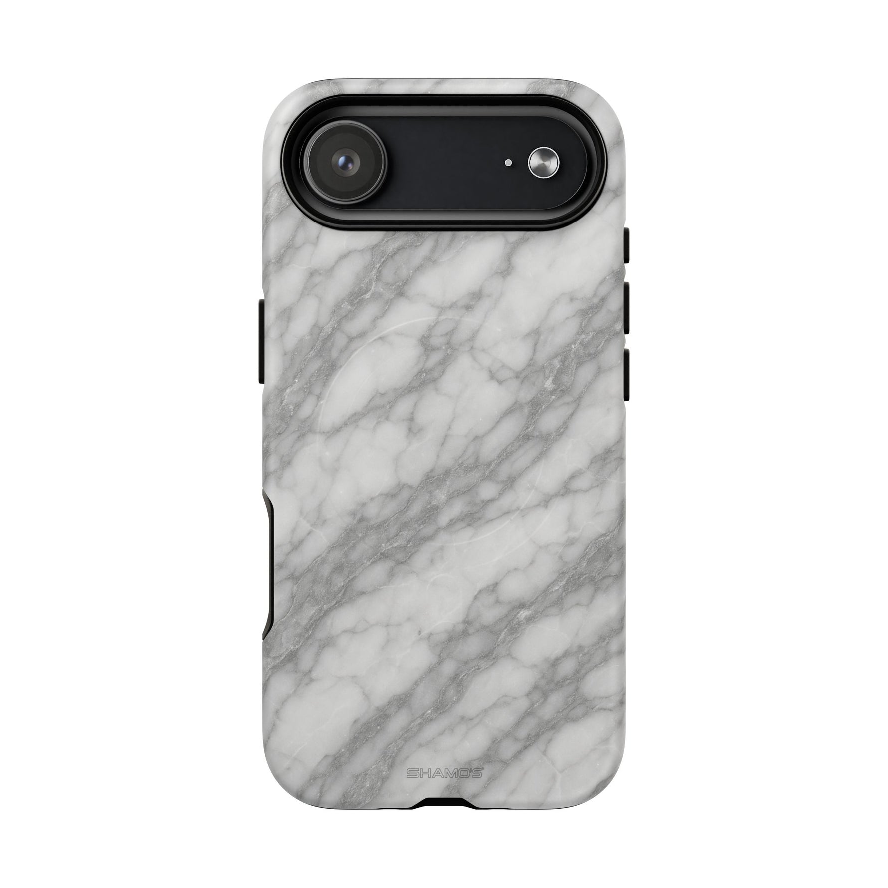 Silver Mist Marble iPhone Case with MagSafe - iPhone 17 Air / Matte - Shamo's