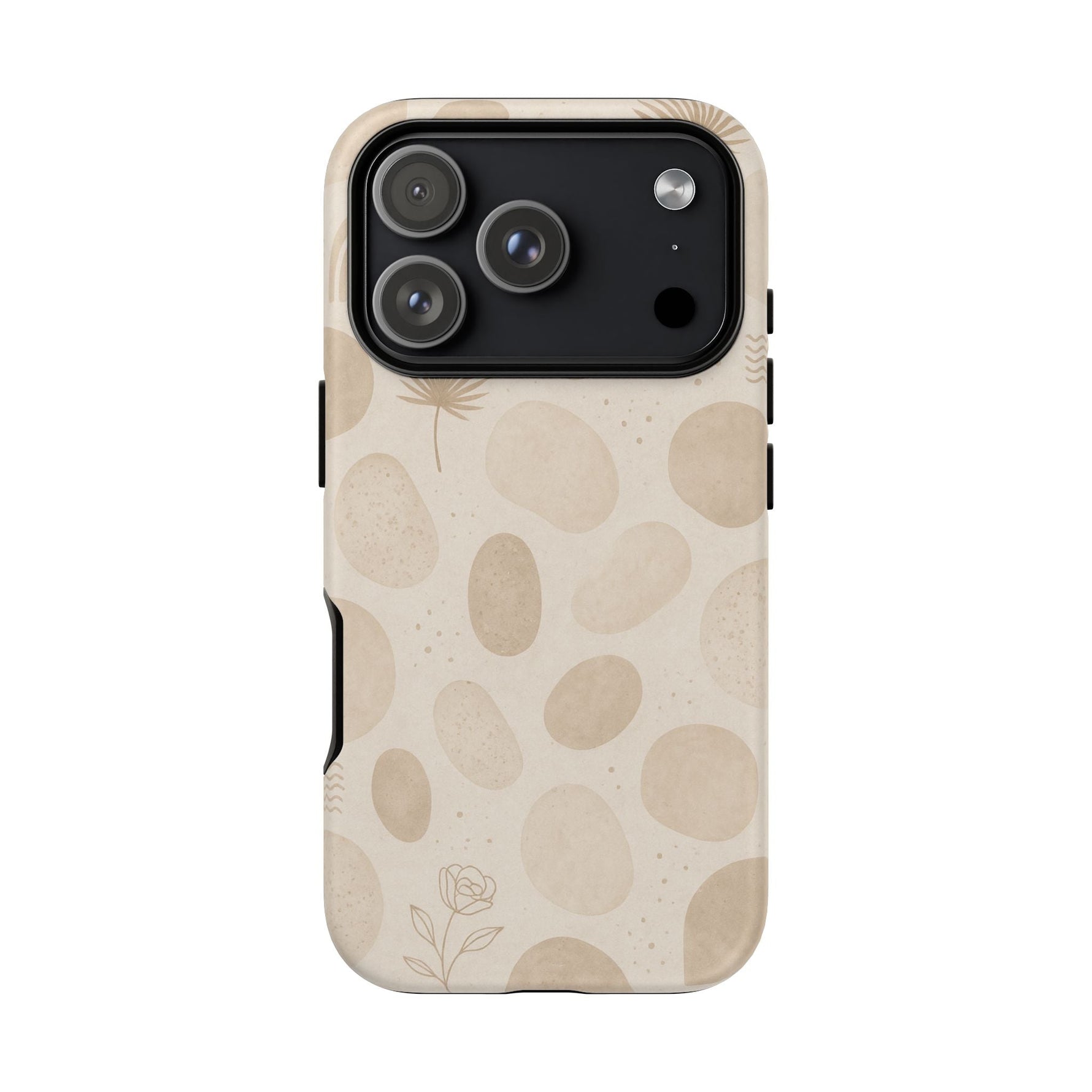 Neutral Pebble Pattern Tough iPhone Case  Shamo's iPhone 17 Pro / Matte