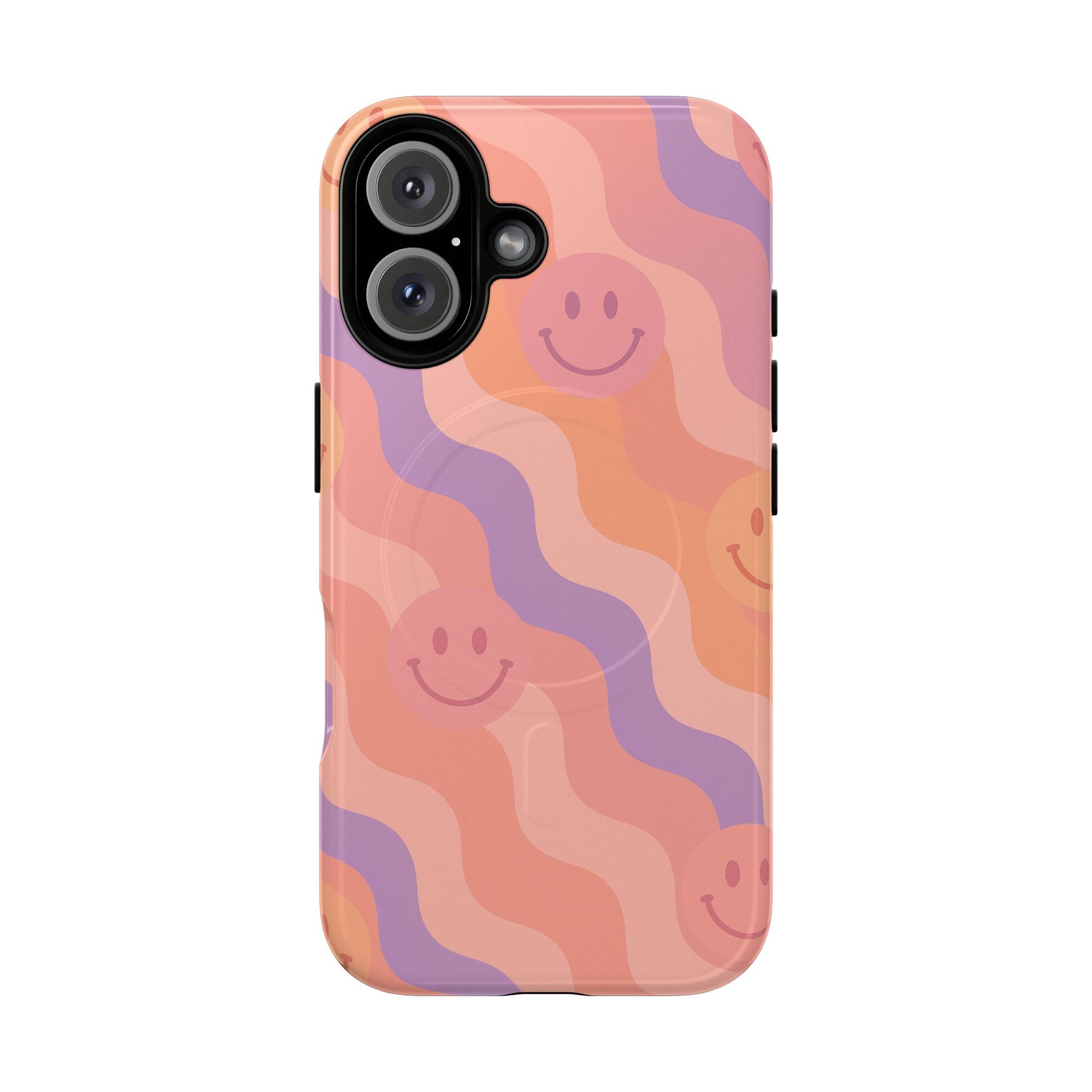 Groovy Smiley Faces Retro iPhone Case | MagSafe - Shamo's