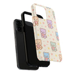 Cute Pastel Bear Impact Phone Case | Heart & Star Kawaii Pattern  Shamo's