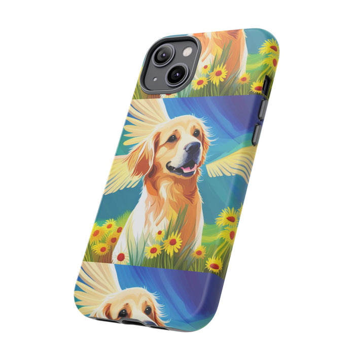 Tough Cases Golden Retriever with Wings Phone case