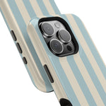 Blue Strips Pattern iPhone Case Compatible with MagSafe - Shamo's