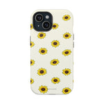 Sunflower Pattern Magnetic Impact-Resistant iPhone Case MagSafe Compatible