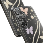 Butterfly Pearl Impact-Resistant Clear iPhone Case  Shamo's
