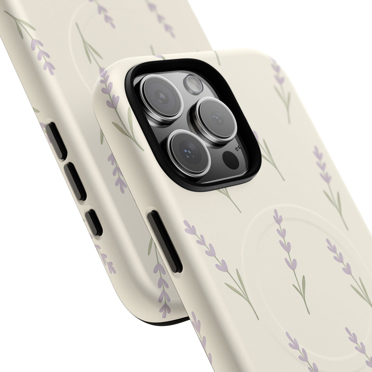 Lavender Minimal Bloom iPhone Case with MagSafe
