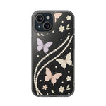 Butterfly Pearl Impact-Resistant Clear iPhone Case - Shamo's