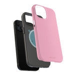 Cotton Candy Pastel Pink Impact-Resistant Phone Case | Slim Protective MagSafe-Compatible Cover