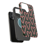 Candy Cane Heart MagSafe Impact-Resistant iPhone Case  Shamo's