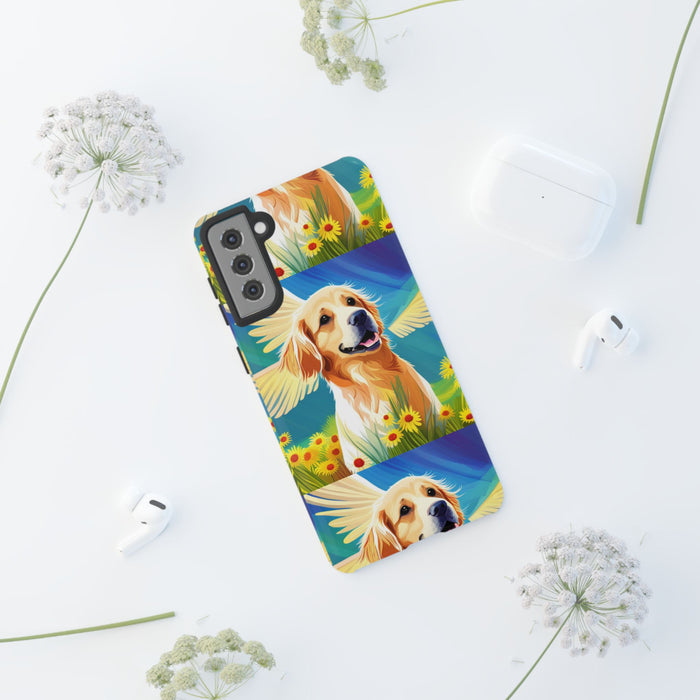 Tough Cases Golden Retriever with Wings Phone case