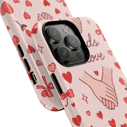 Hands in Love iPhone Case - Compatible with MagSafe  Shamo's