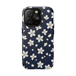 Navy Blossom Floral iPhone Case | MagSafe  Shamo's iPhone 14 Pro / Matte