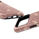 Rose Ponies MagSafe Phone Case, glossy wide-camera Pro model, port openings and edge details
