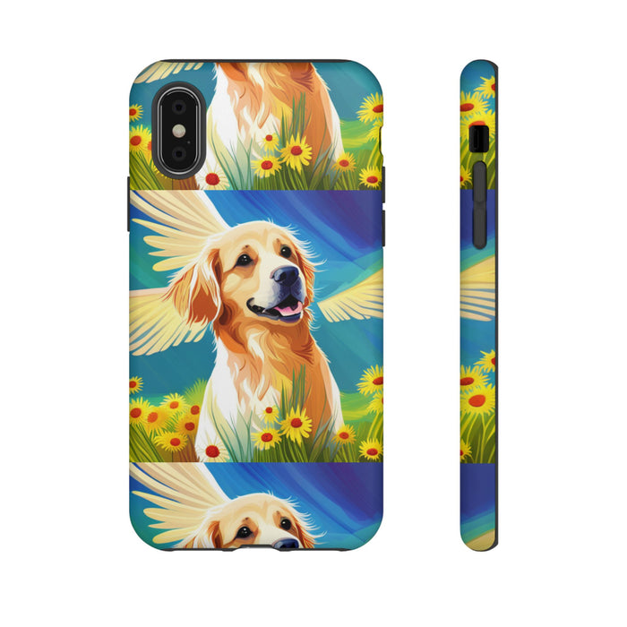 Tough Cases Golden Retriever with Wings Phone case