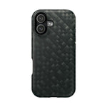 Dark Carbon Fiber Texture Magnetic Impact-Resistant iPhone Case | MagSafe compatible  Shamo's iPhone 17 / Matte