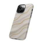 Elegant Gold Wave Tough iPhone Case  Shamo's