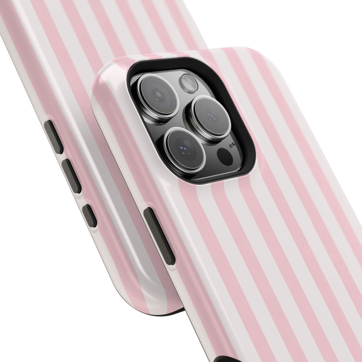 Stoßfeste Handyhülle mit pinkfarbenen Streifen | MagSafe