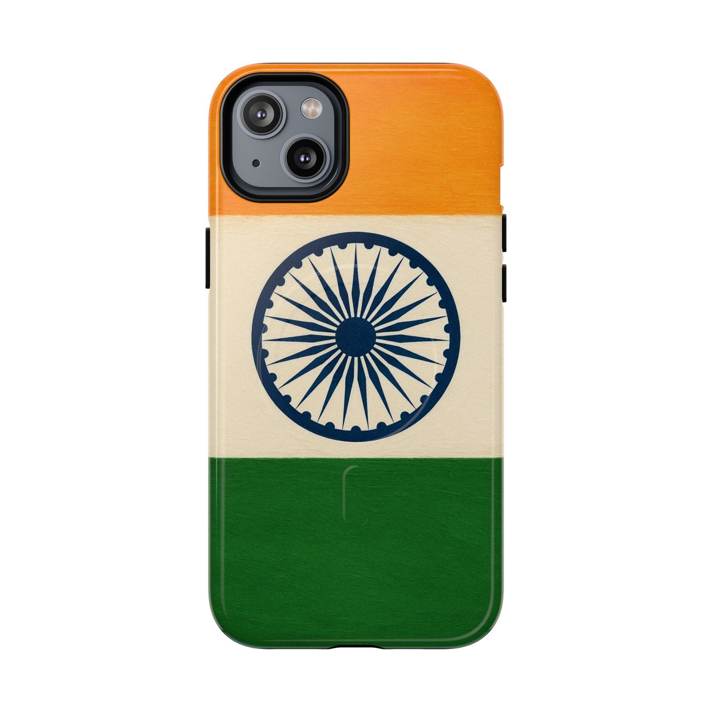 India Flag iPhone Case | MagSafe  Shamo's iPhone 14 Plus / Glossy