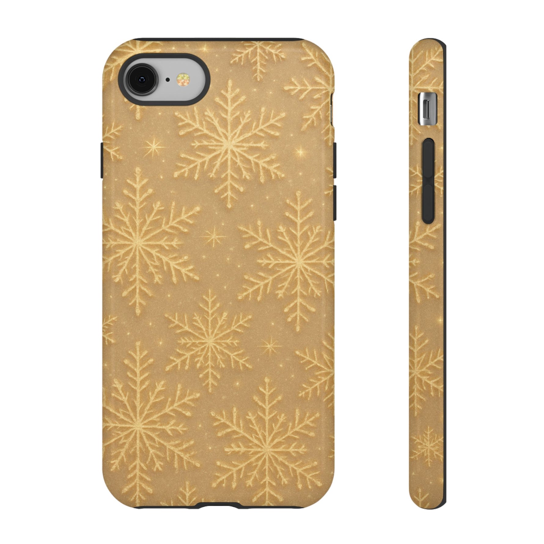 Golden Snowflake Holiday iPhone Case - Shamo's