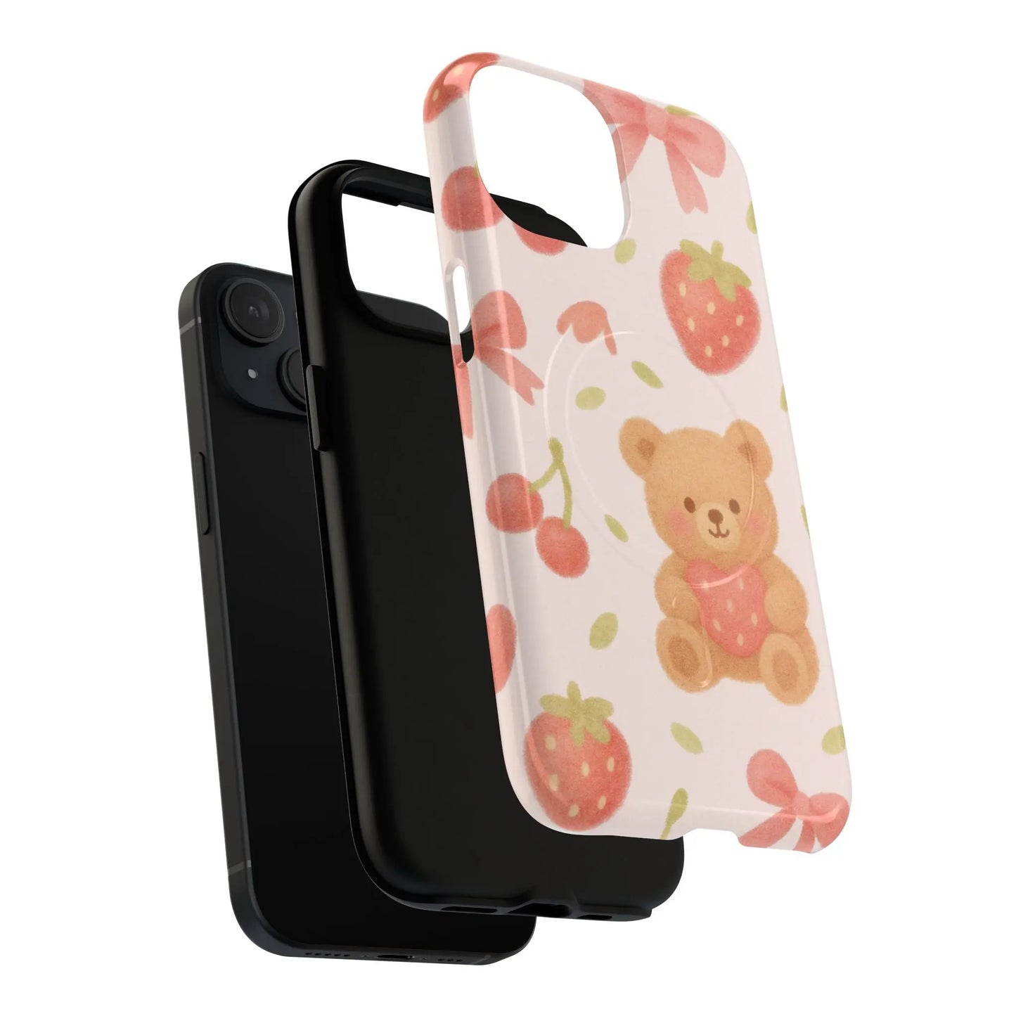 Teddy Berry Basket Friends iPhone Case with MagSafe - Shamo's